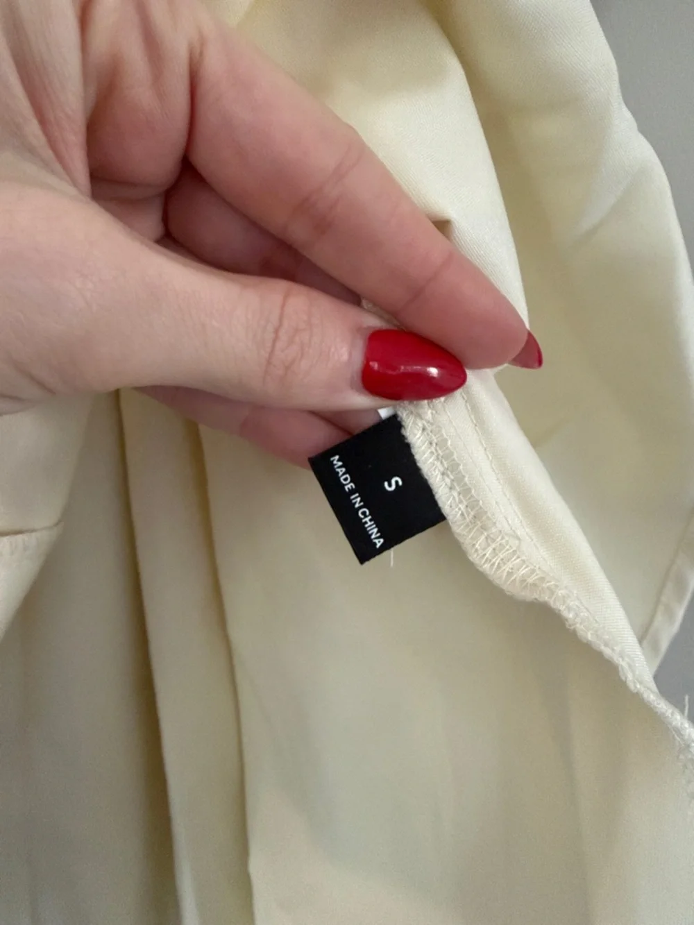 Strapless Cream Cocktail Dress - Picture 2 of 8